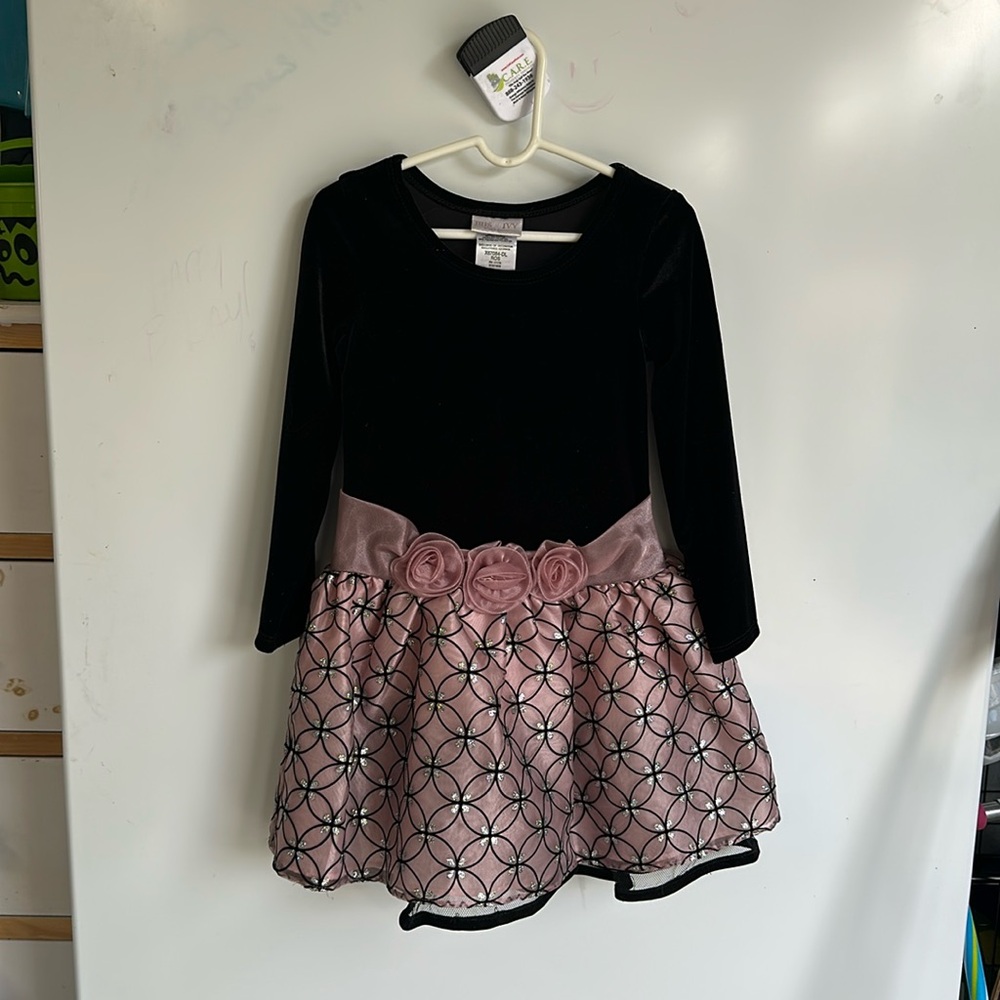 Long sleeve size 5 girls winter dress